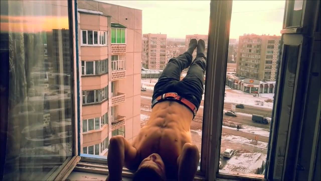 Twink deepthroats cock balcony vlogs