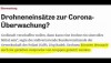 Drohneneinsätze zur Corona-Überwachung